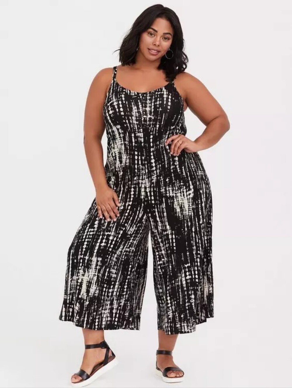 Tie-Dye Culotte Jumpsuit